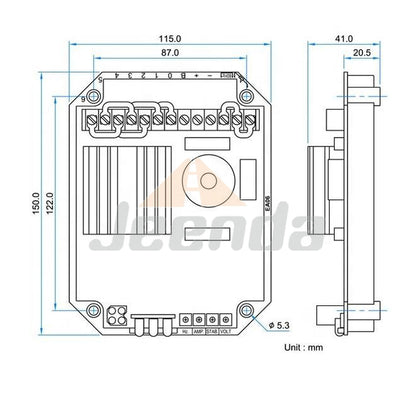 Free Shipping Automatic Voltage Regulator for Mecc Alte AVR EA06 UVR6