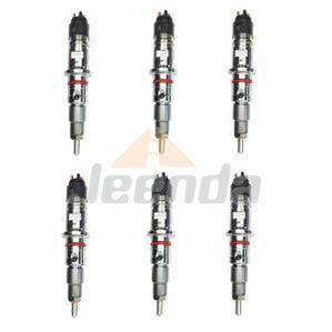 6PCS Fuel Injector 0986435621 for Bosch Reman 2013 - 2018 Dodge 6.7L Cummins 2500 3500