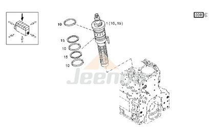Jeenda Fuel Injection Pump 0429 1530 04291530 for Deutz Engine Parts TD 2012 L04 2V  Bosch 0414491111 0 414 491 111