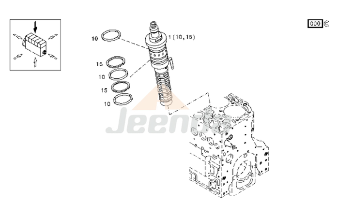 Jeenda Fuel Injection Pump 0429 1530 04291530 for Deutz Engine Parts TD 2012 L04 2V  Bosch 0414491111 0 414 491 111