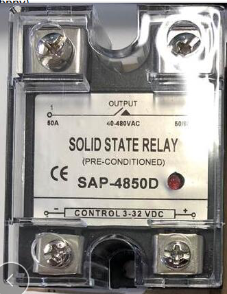 Solid State Relay SSR SAP-4850D 40-480VAC 3-32VDC 50/60HZ