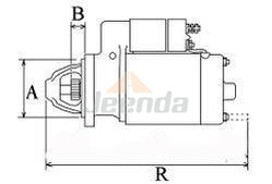 Free Shipping Starter Motor 23300-P5114 23300-00H10 23300-42L13 for NISSAN FORK LIFT 1976-