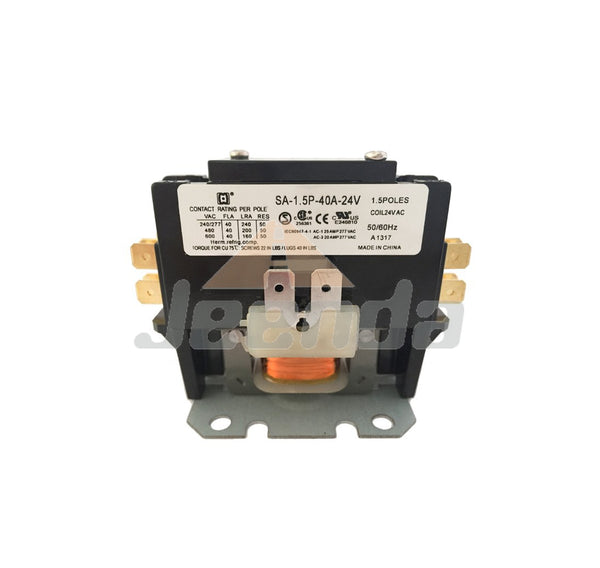 Jeenda Magnetic Definite Purpose AC Contactor SA-1.5P-40A-24V with 1.5 Poles