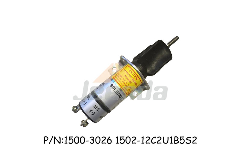 Diesel Stop Solenoid 1500-3026 1502-12C2U1B5S2 for Woodward 12V