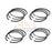 Jeenda 4PCS Piston Ring STD 87MM 17331-21050 17331-21090 for Kubota V2203 D1703 V2403 Bobcat Tractor 753 763 773 7753
