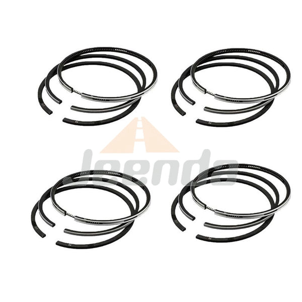 Jeenda 4PCS Piston Ring STD 87MM 17331-21050 17331-21090 for Kubota V2203 D1703 V2403 Bobcat Tractor 753 763 773 7753