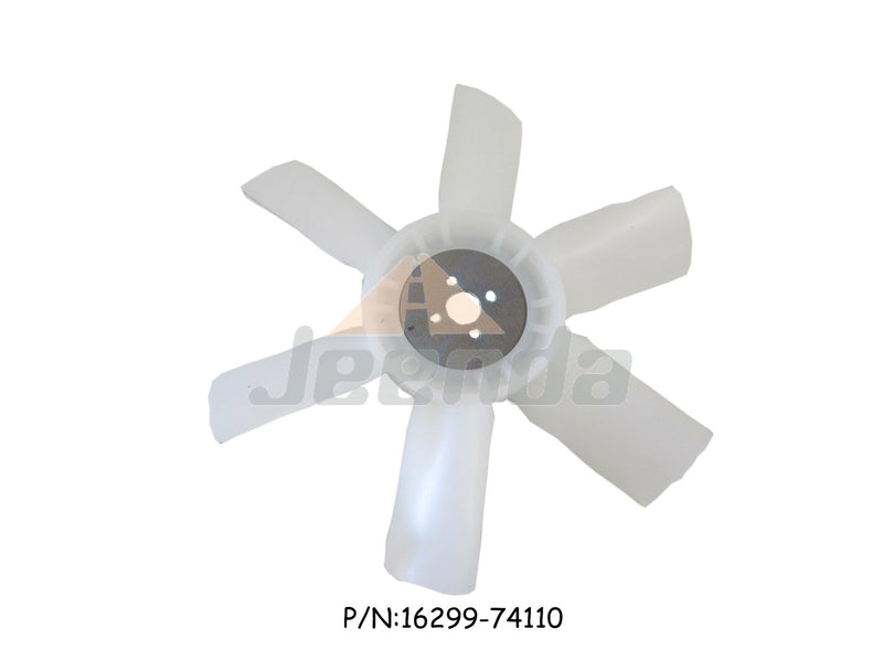 Jeenda Plastic Radiator Cooling Fan 16299-74110 1629974110 370mm for Kubota V1505B D1105 D1305 J116 J119 J324 J320 V1505 WG1605 Engine