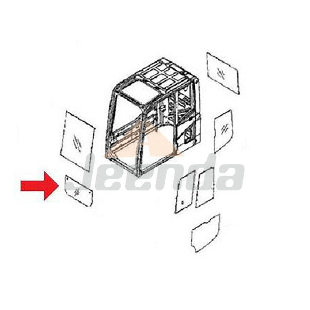 Free Shipping Front Lower Glass 20Y-54-36113 for Komatsu Dash 6 Series PC400-6Z PC450LC-6K PC300LC-6 PC210-6K PC120-6 PC100-6