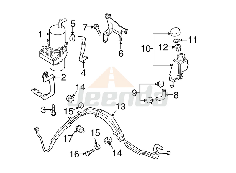 Free Shipping New Power Steering Pump for Mazda BBM5-32-600A BBM4-32-600A  2010-2011